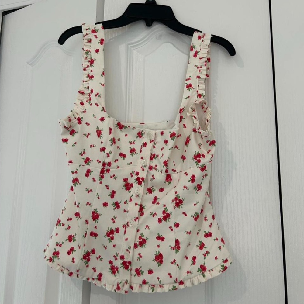 Zara Floral Sleeveless Top
